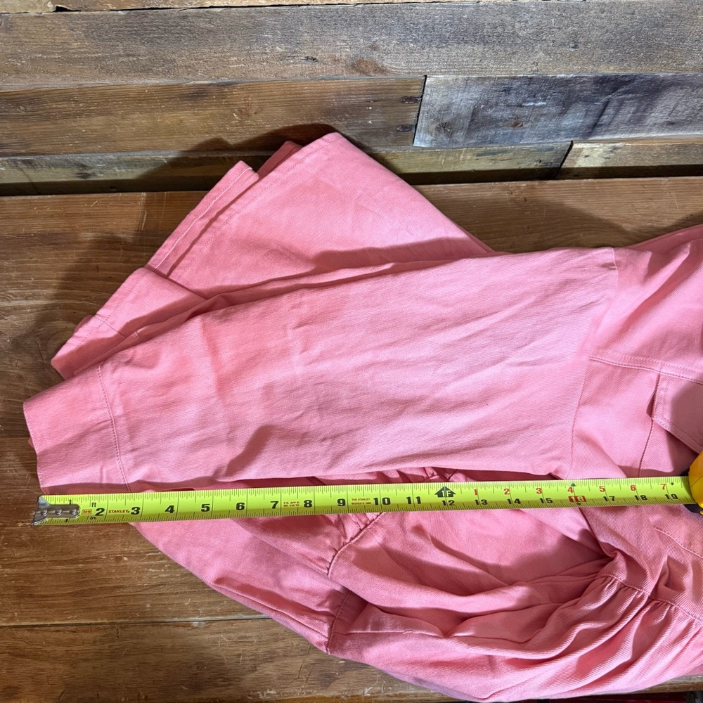 L&B Lucky & Blessed Stretch Denim Button Down Pink Western Dress Small DDR037 - Picture 8 of 8